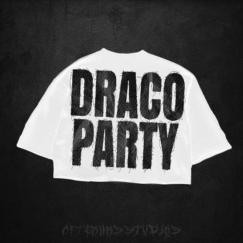 Summer Gothic Trendy Brand Rock Hip-hop New T-shirt Men Y2k American Street Retro Anime Print Oversized Short-sleeved Tops Women Street King Limited