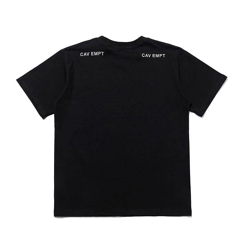 High Quality CAVEMPT Tops Tee Phantom Letter Printing Classic All-match Men Woman Loose O-Neck Summer C.E T Shirt Street King Limited