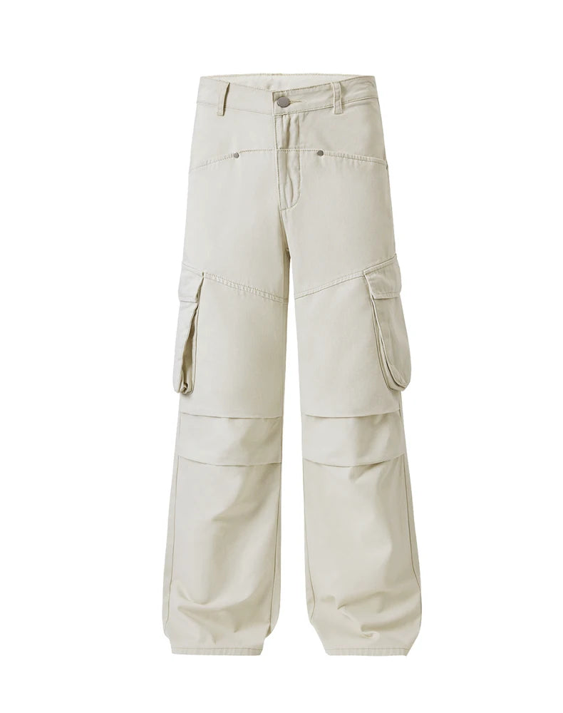 men multi pocket streetwear fashion loose casual plus size cargo pants women pure cotton hip hop y2k pants cityboy trousers unique cargo style 1682