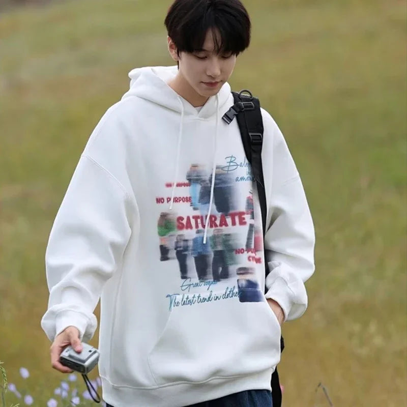 Skatercore Flame Bold Hoodie Layered Streetwear Staple