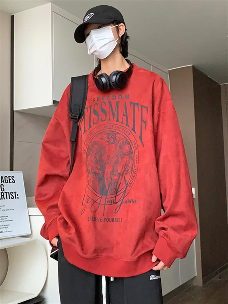 Vintage Fall Oversized Hoodie High-Street Essential