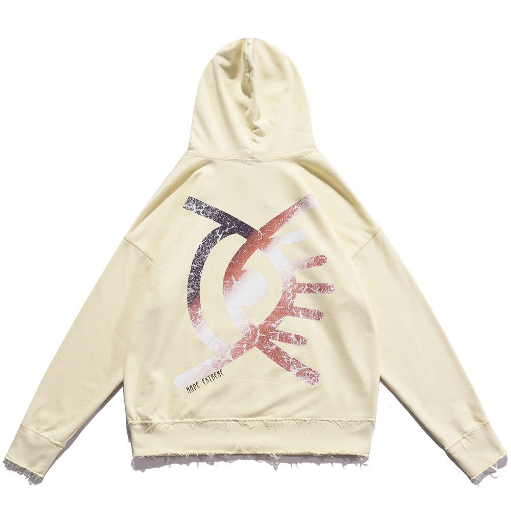 "Crossed Eye" Unisex Men Women Streetwear Graphic Hoodie Daulet Apparel