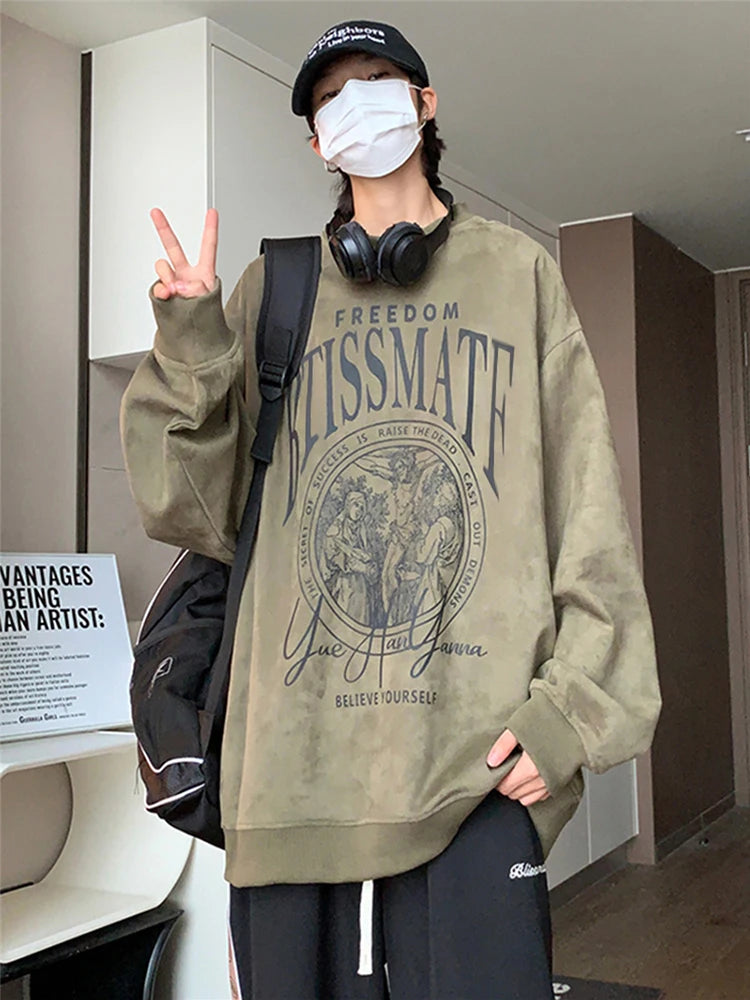 Vintage Fall Oversized Hoodie High-Street Essential