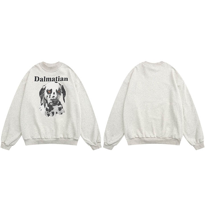 "Dalmatian" Unisex Men Women Streetwear Graphic Sweatshirt Daulet Apparel