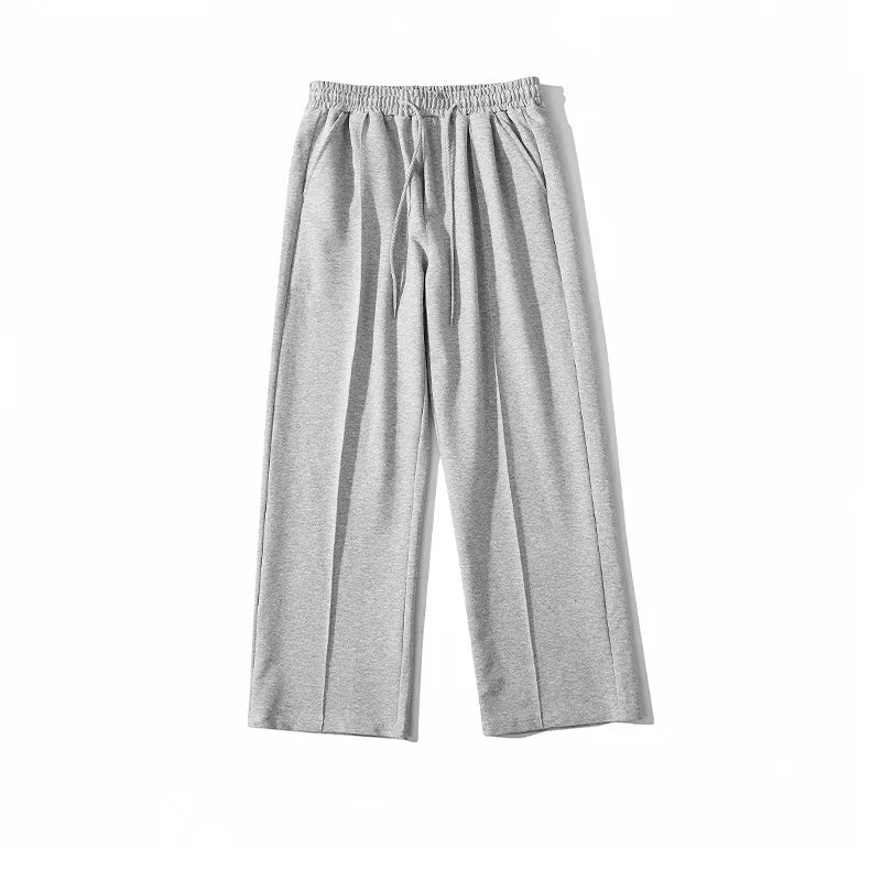 Summer Casual Pants Men Fashion Gray Black White Wide-leg Pants Men Streetwear Loose Straight Sweatpants Mens Joggers Trousers Street King Limited