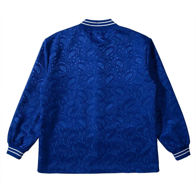 new men luxury rib sleeve embroidered paisley west coast crips couple baseball coats jackets abstract digital coat motor a628 unique default style 517