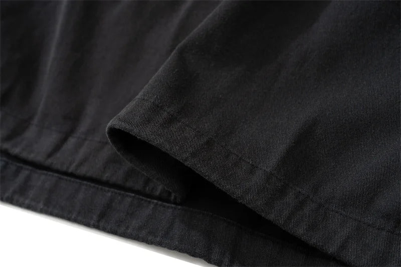 Autumn And Winter KANYE High Street YZY Pure Cotton Loose Men's And Women's Large Charge Shirts Street King Limited