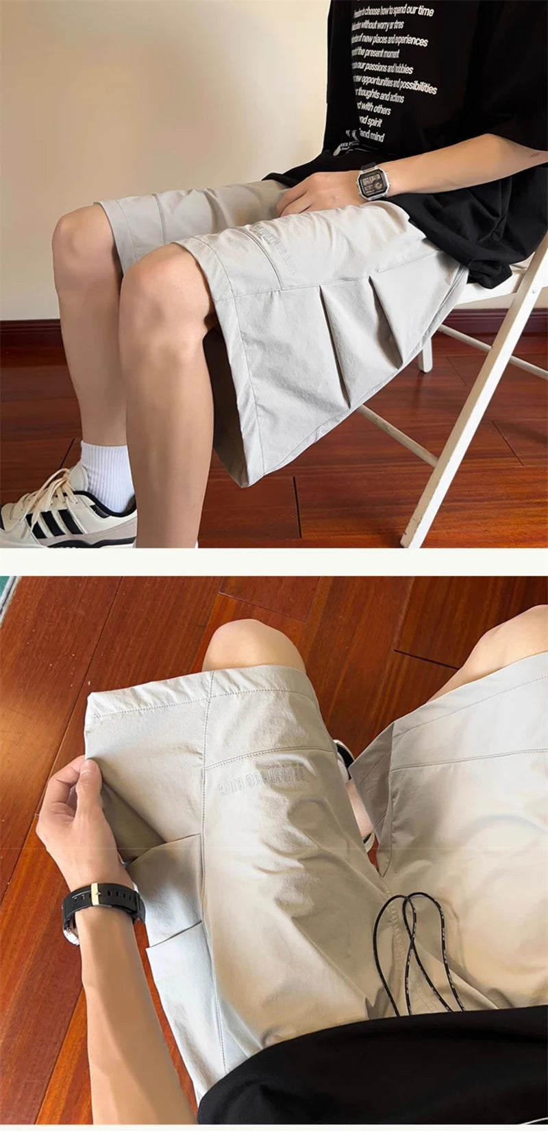 summer sports cargo shorts for men casual baggy breathable hip hop fashion bermuda short pants daily beach y2k streetwear shorts unique cargo style 3145