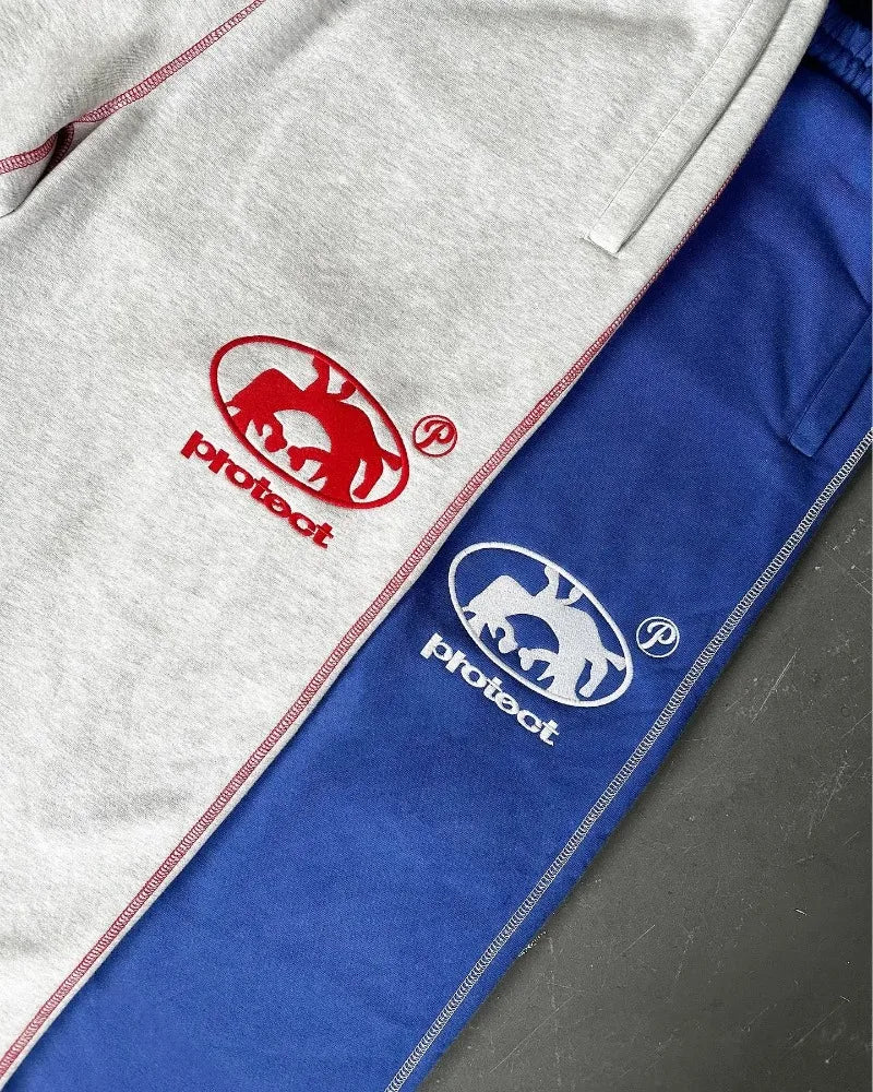 American fashion PROTECT Gothic letter embroidered sweatpants men's 2024Y2K retro high waist jogging loose drawstring overalls Street King Limited