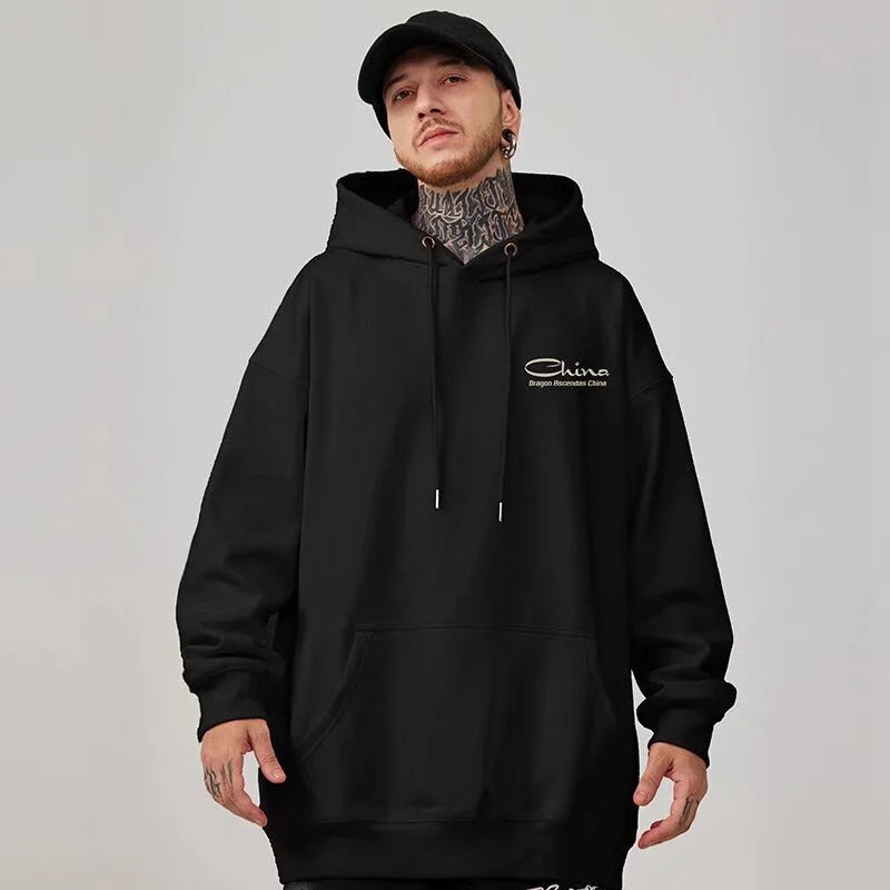 Dragon Ascendas China Graphic Sweatshirts Hombre Hip Hop Fashion Hoodies Oversize Y2K Streetwear Fleece Hoody Printed Clothes Street King Limited