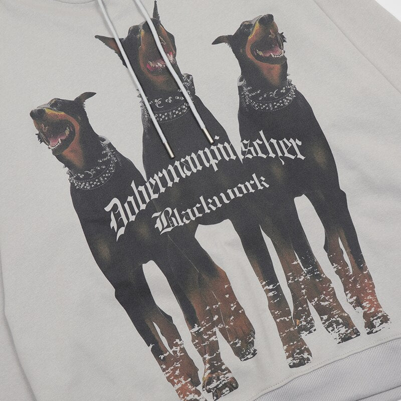 "Blood Hound" Unisex Men Women Streetwear Graphic Hoodie Daulet Apparel