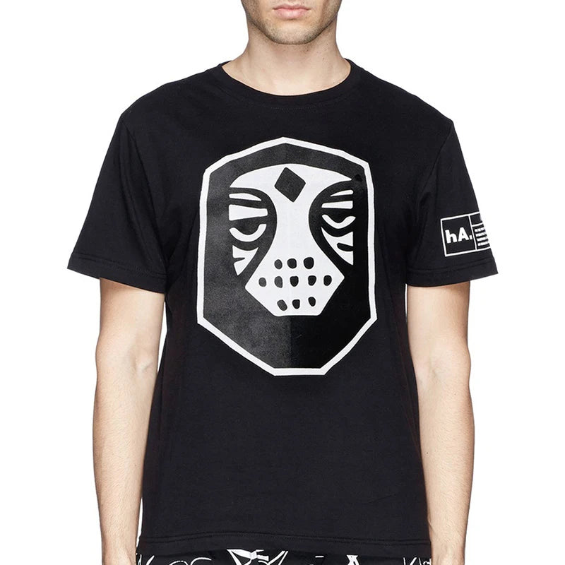 New HACULLA T-shirt Men Woman Chaopai Graffiti Street Art Printing Summer Loose Casual O-Neck Cotton Top Tees Street King Limited