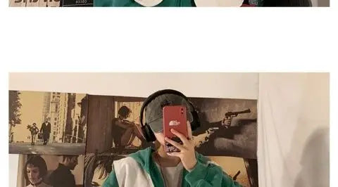 Fake two-piece coat men's ins, trendy Japanese functional workwear hooded jacket, autumn European and American retro trend tops Street King Limited