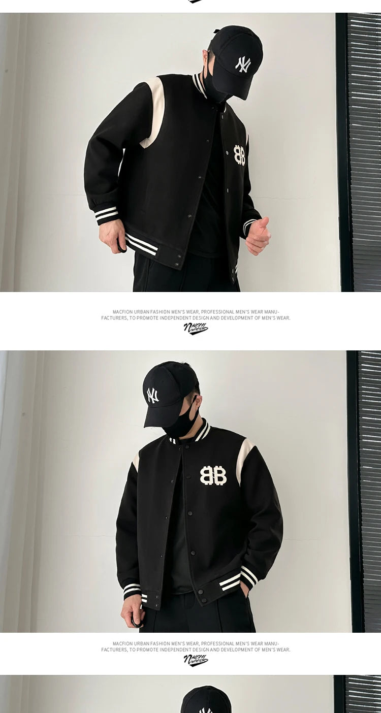 men thicken quilted baseball jacket women streetwear fashion hip hop loose casual padded cotton parkas coat unisex outerwear unique default style 1411