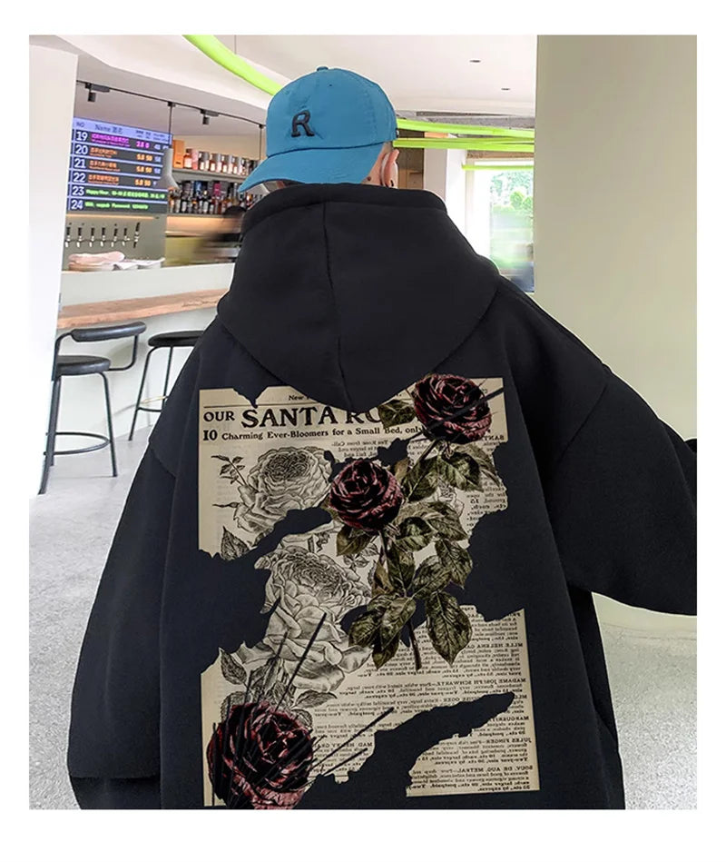 Skatercore Flame Bold Hoodie Cold-Weather Flex