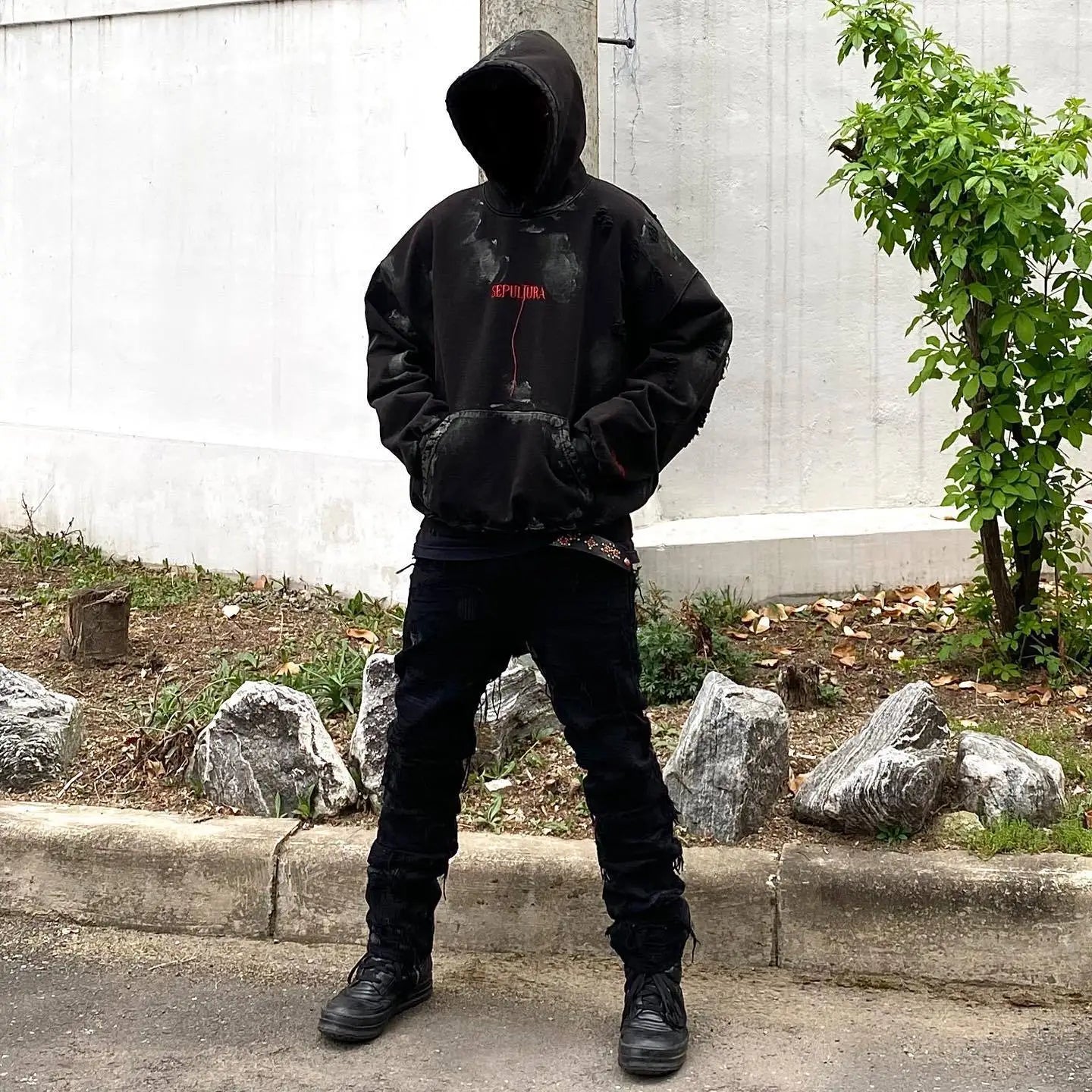 New 2023 Luxury Men UNDERMYCAR Wash Old Holes Gentleman Hoodies Hoody Hooded Sweatshirts Velvet Thicken Hip Size 1 2 3 4 #559 Street King Limited