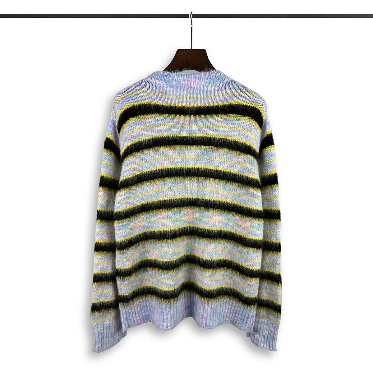 Color Match Striped Autumn and Winter Pullover Sweater for Men and Women Patchwork Baggy Crew Neck Streetwear Knitted Sweater Street King Limited
