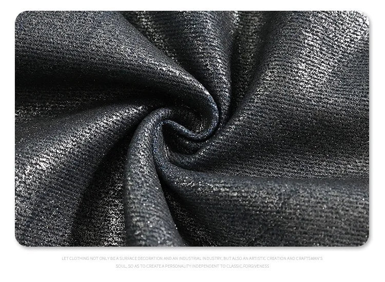 Autumn/winter 2024 loose wash jeans with silver coating Street King Limited