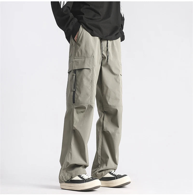 autumn mens cargo pants casual hip hop multi pocket trousers streetwear techwear sweatpants functional baggy pantalones hombre 1 unique joggers style 204