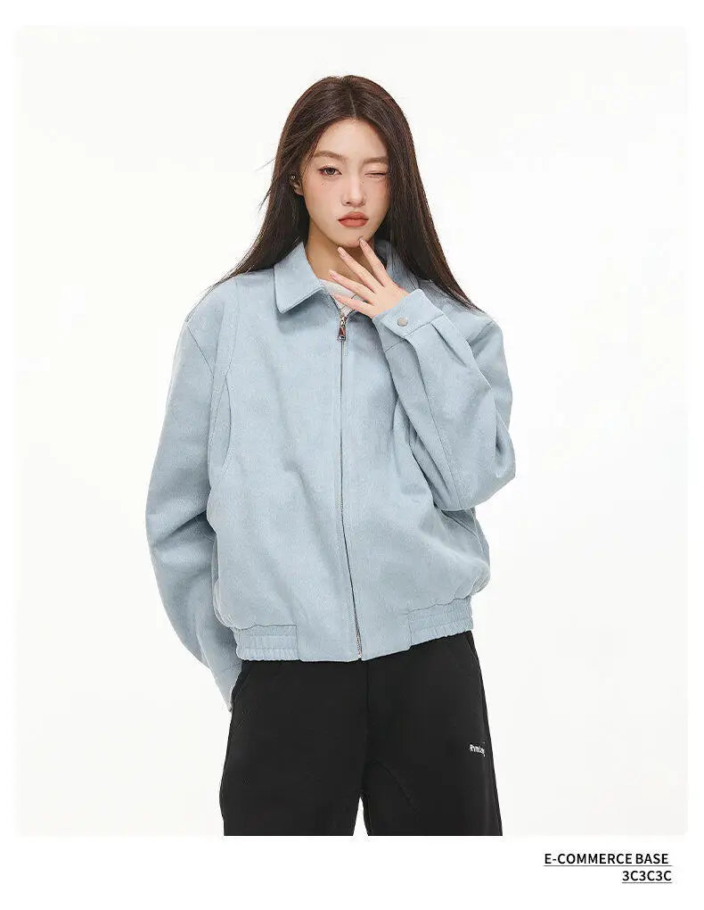 2025 spring short coat mens korean streetwear fashion loose casual bomber jacket women plus size autumn coat outerwear unique shorts style 274