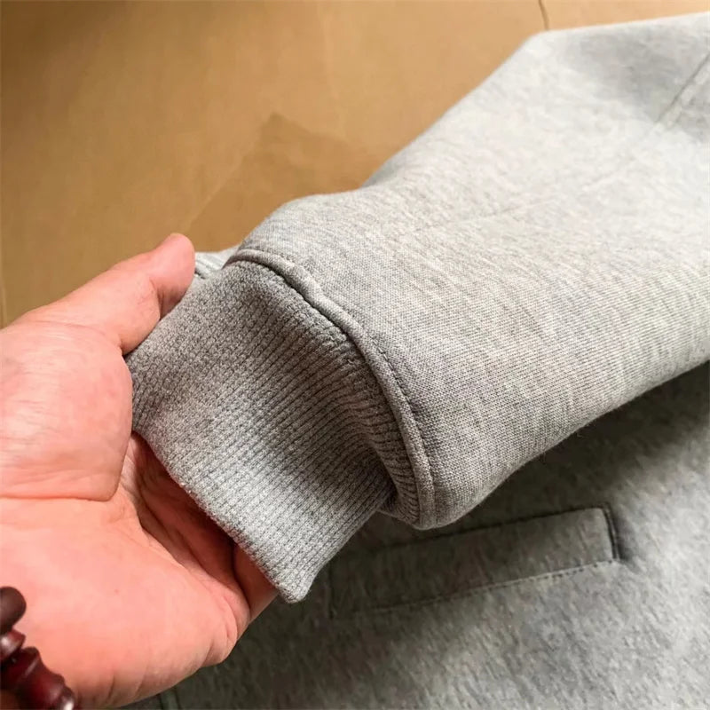 Vintage Layered Fashion Hoodie High-Street Favorite