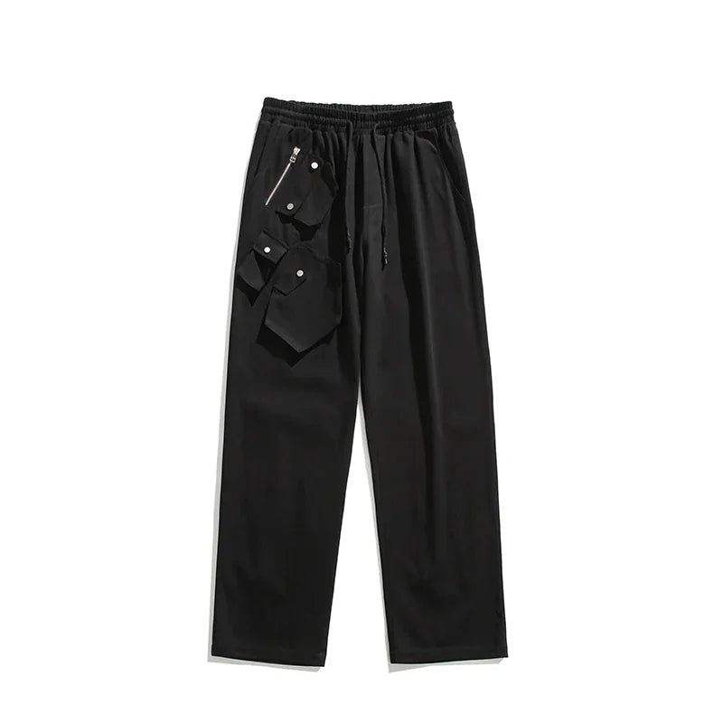 men streetwear fashion loose casual wide leg techwear cargo pants track trousers women harem trousers joggers sweatpants unique joggers style 948