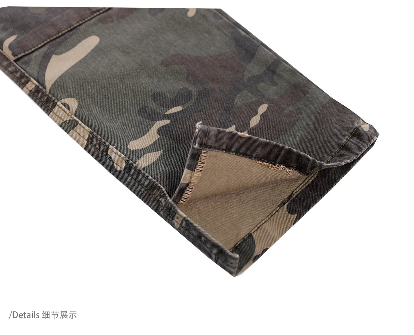 mens hip hop streetwear denim pants fashion camouflage pants 2023 harajuku cotton zipper joggers slim fit jeans trousers pants unique joggers style 1720