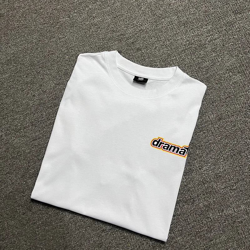 2024ss Drama Call T-shirt Men Women 1:1 High Quality Stars Letter Print Fashion Street Lovers Casual Tops Tee Street King Limited