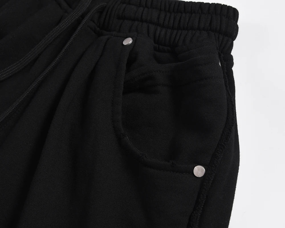Streetwear Washed Vintage Solid Baggy Joggers Sweatpants Mens and Womens Straight Pocket Loose Casual Drawstring Trousers Street King Limited