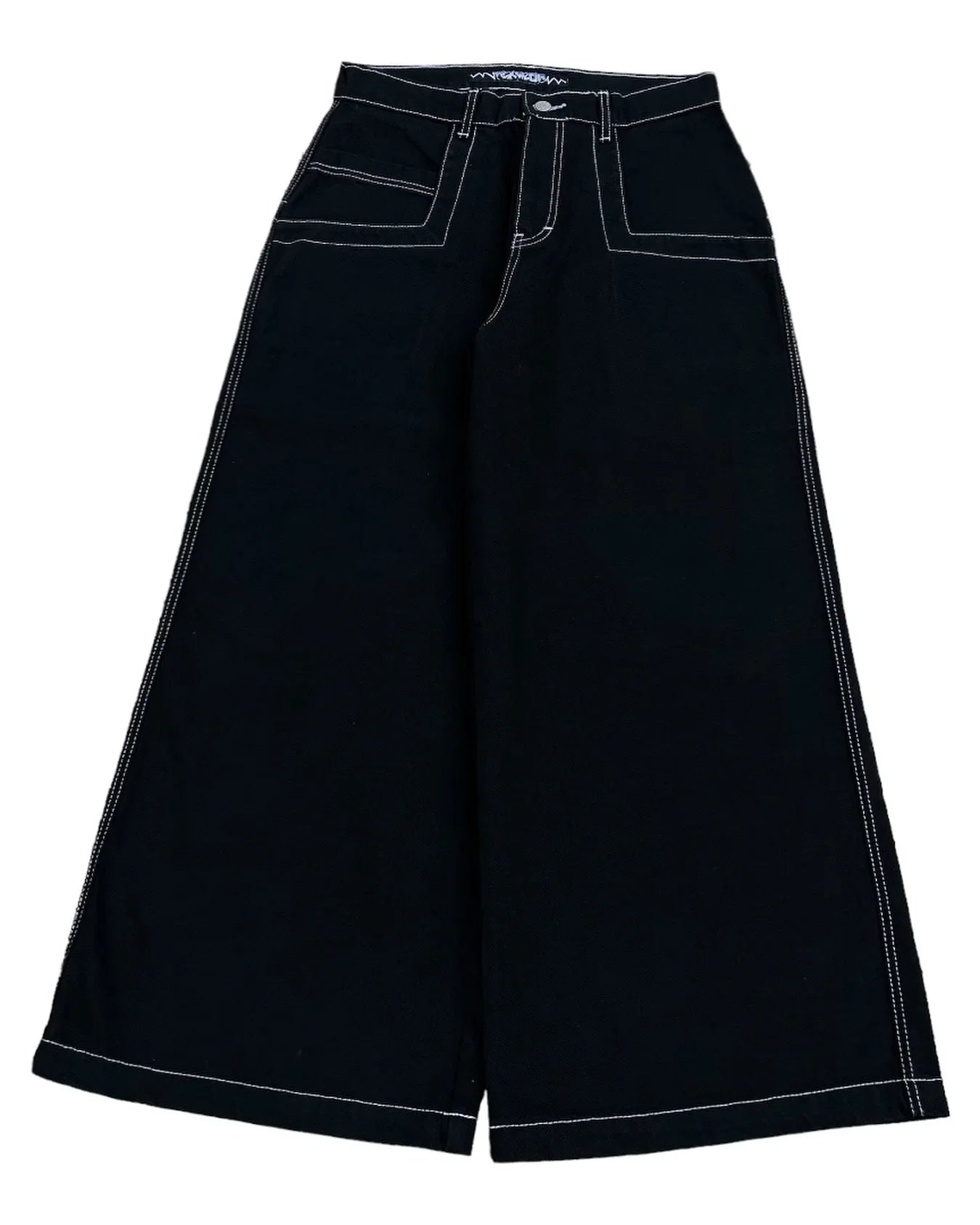hip hop rock street baggy jeans y2k oversized pocket letter embroidery wexwear men women fashion retro high waist wide leg pants unique jeans style 4326