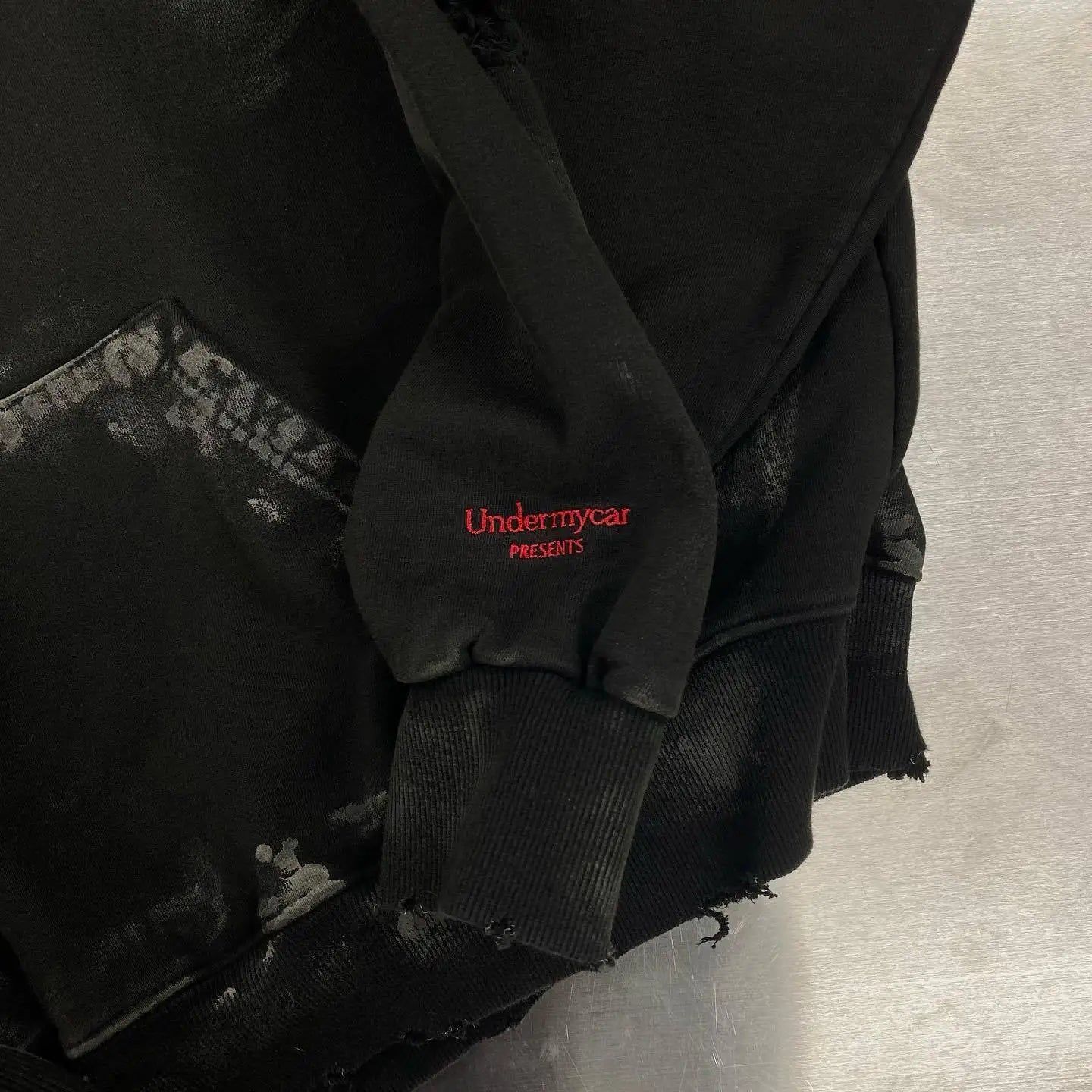 New 2023 Luxury Men UNDERMYCAR Wash Old Holes Gentleman Hoodies Hoody Hooded Sweatshirts Velvet Thicken Hip Size 1 2 3 4 #559 Street King Limited