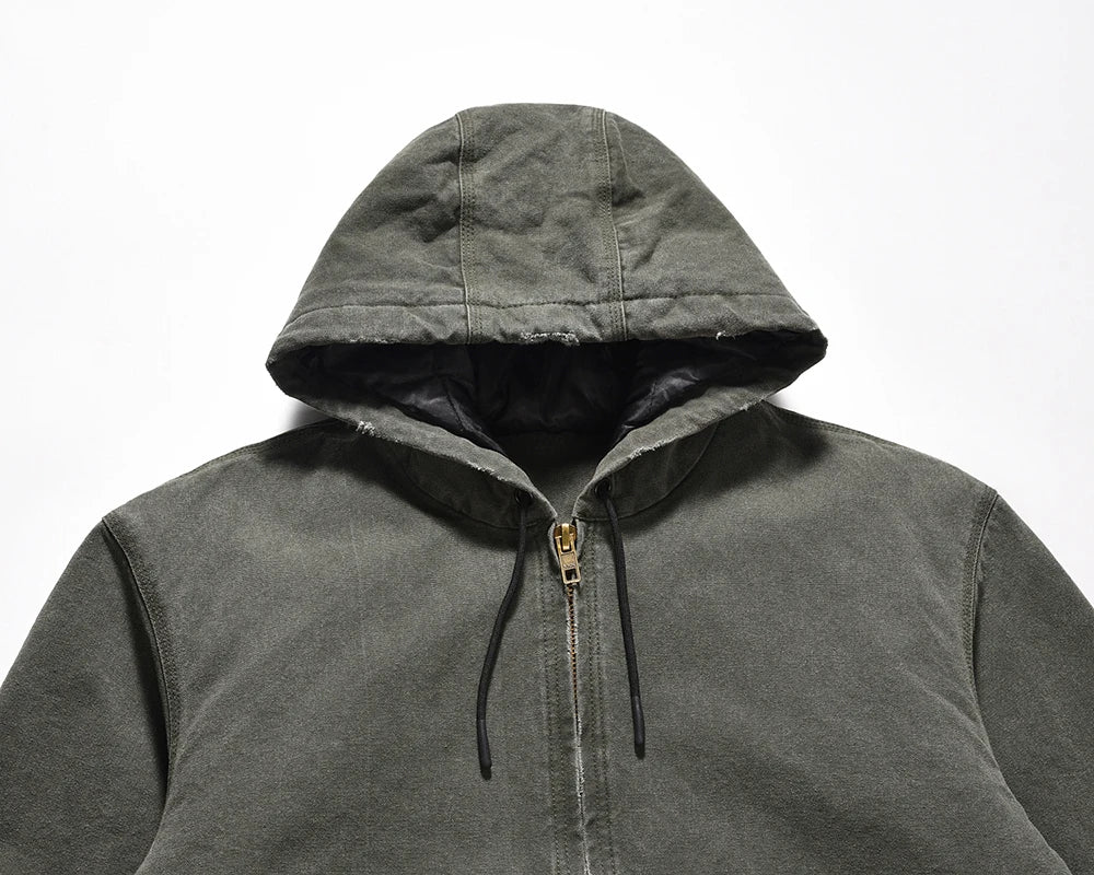 y2k vintage washed winter hooded padded cotton jacket for men and women lapel baggy casual ropa chaquetas hombre thick coat unique default style 2094