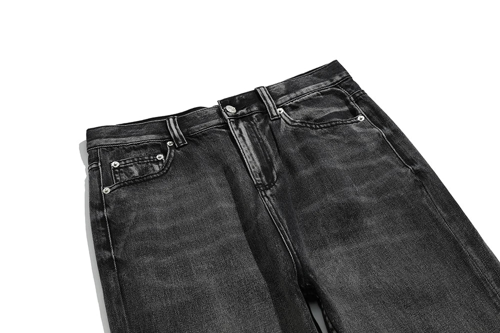 Harajuku Washed Vintage Straight Wide Leg Denim Pants Men and Women High Street Baggy Casual Flare Jeans Pants Y2K Oversized Street King Limited