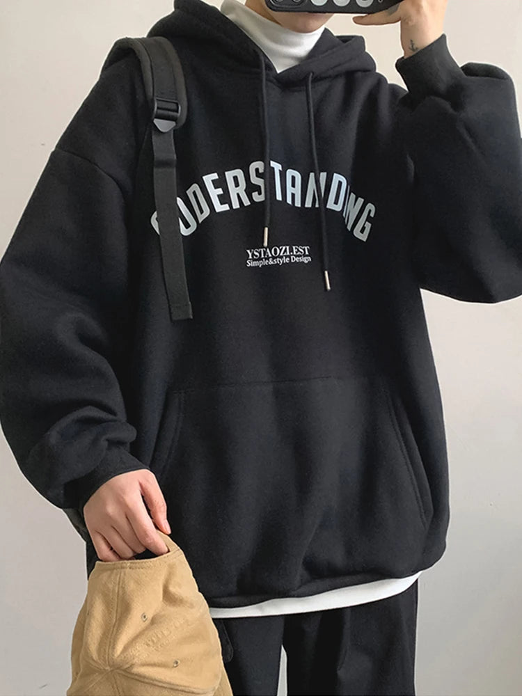Autumn Men's Letter Design Printed Pullovers Hoodies Y2K Vintage Streetwear Hoody Sweatshirts Casual Fleece Oversize Hoodie Street King Limited