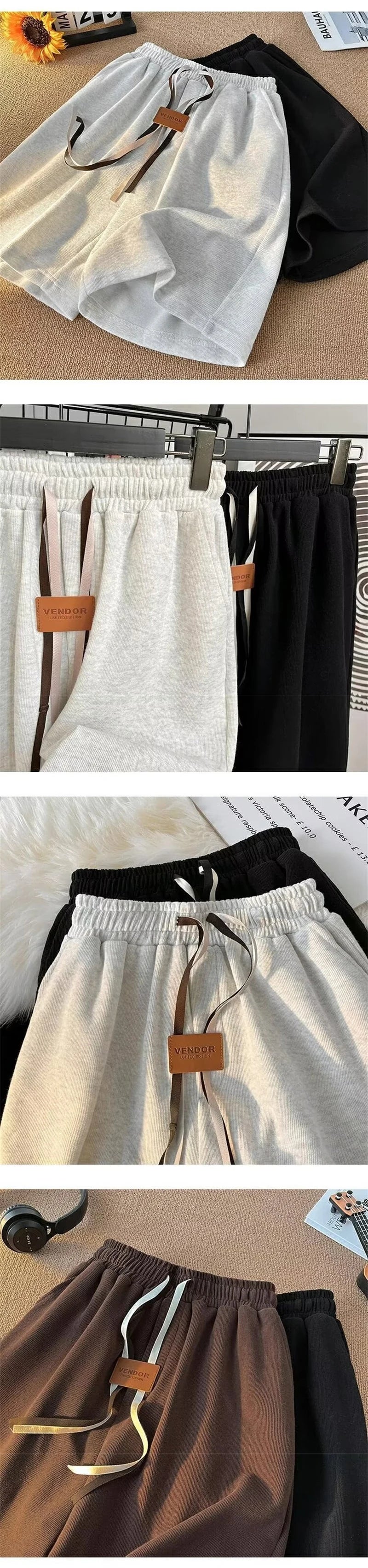summer y2k shorts for men casual gym basketball baggy short sweatpants appliques drawstring solid color bermuda masculina unique joggers style 3776