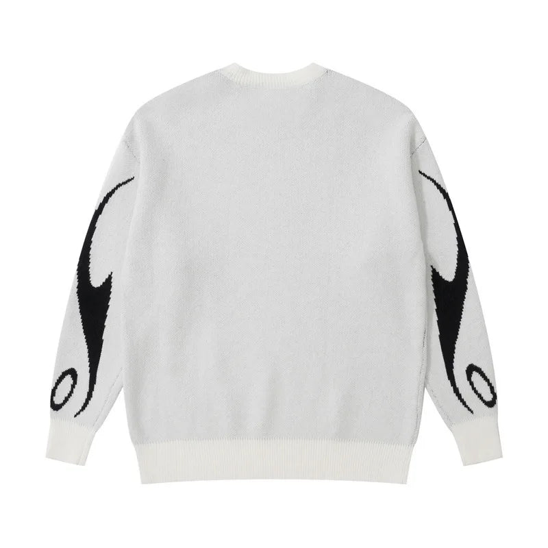 traf-2024 Women's Sweater zssiibo Official Website Autumn New y2k Fashion Couple's Clothing Women's Clothing Sales Street King Limited
