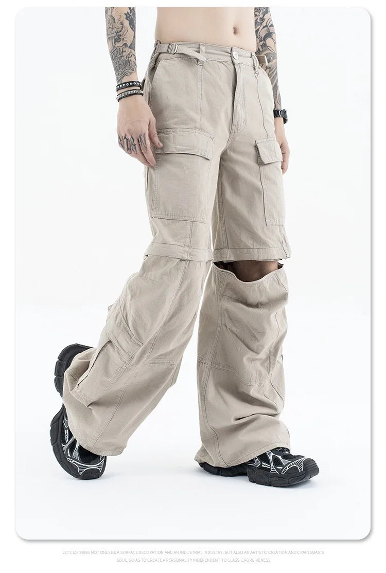 2024 autumn and winter new cargo pants unique cargo style 4735