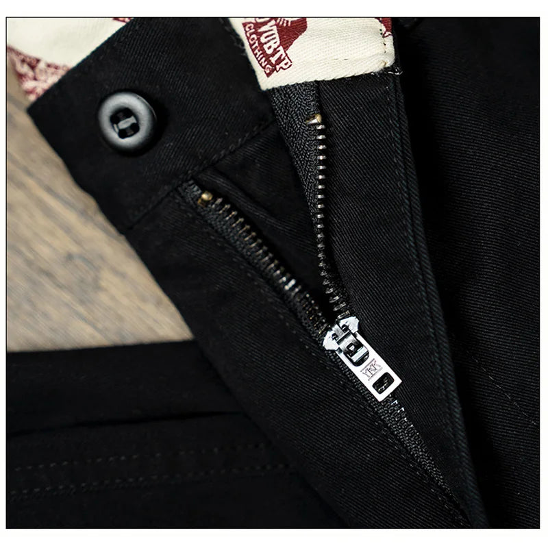 men business casual fashion pure cotton commute pants japanese streetwear amikaji fashion straight cargo pant trouser military streetwear pants