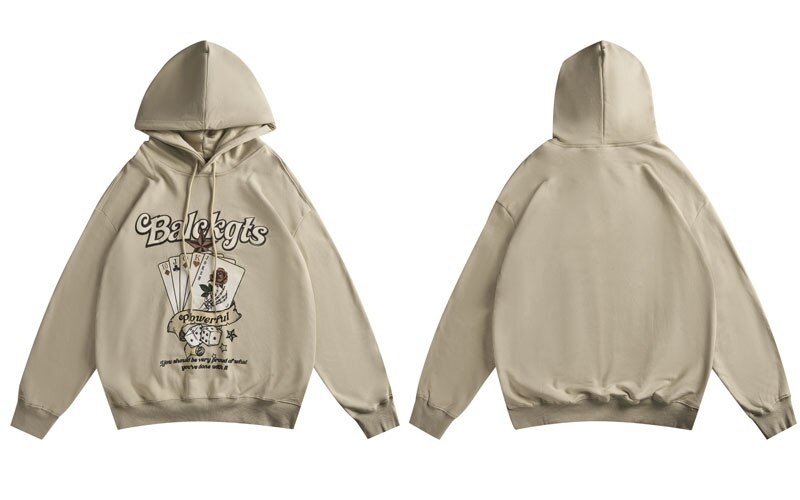 "Black Jack" Unisex Men Women Streetwear Graphic Hoodie Daulet Apparel