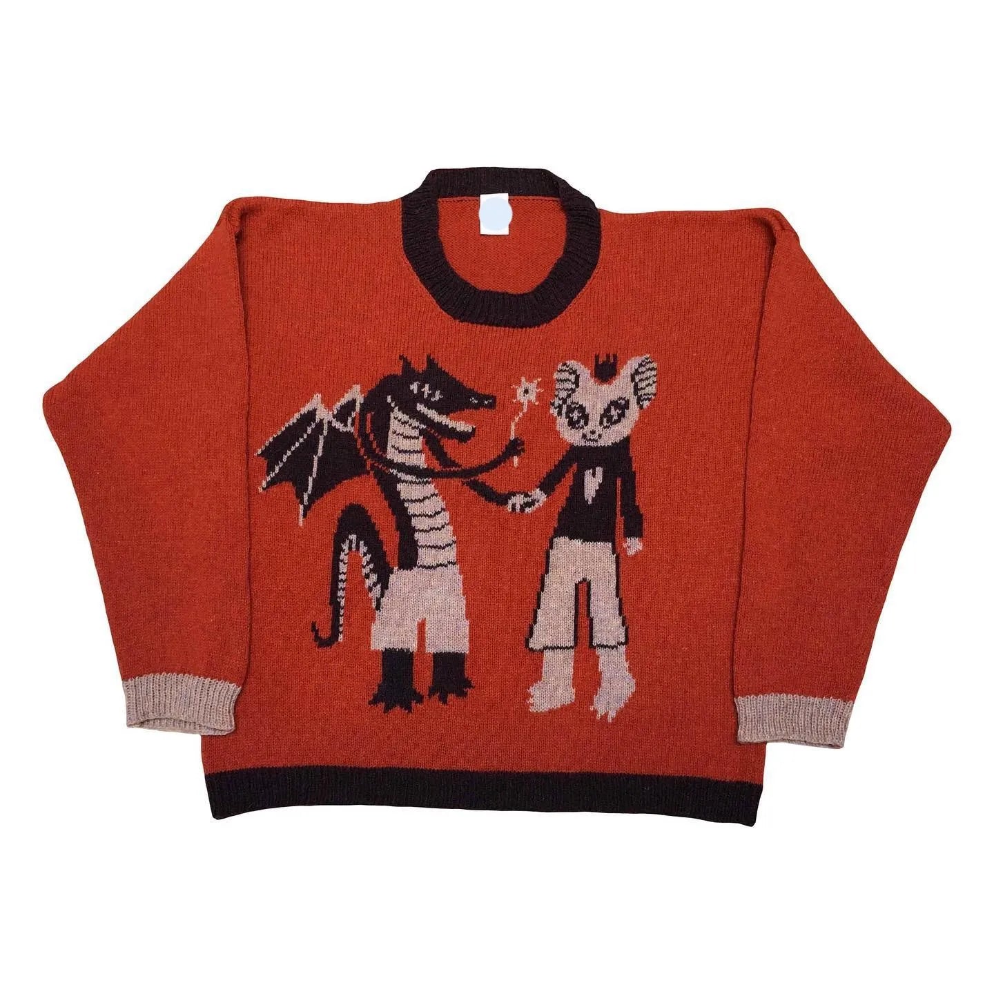 Y2K Women's Sweater Clothing Vintage Knitted Wool Sweater Jumper Round Neck Stripe High Neck Round Neck Long Sleeve Clothing Top Street King Limited
