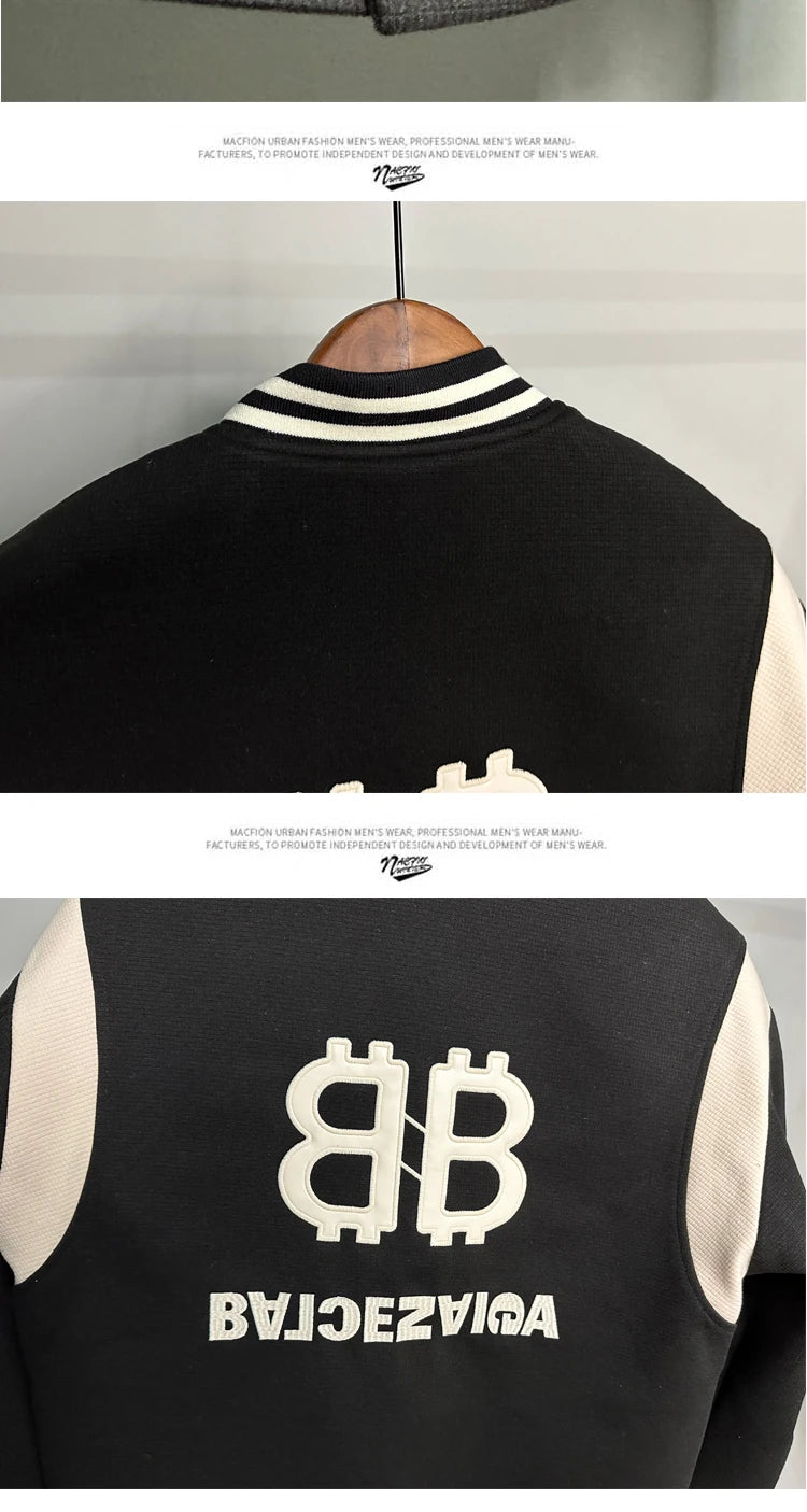 men thicken quilted baseball jacket women streetwear fashion hip hop loose casual padded cotton parkas coat unisex outerwear unique default style 1416