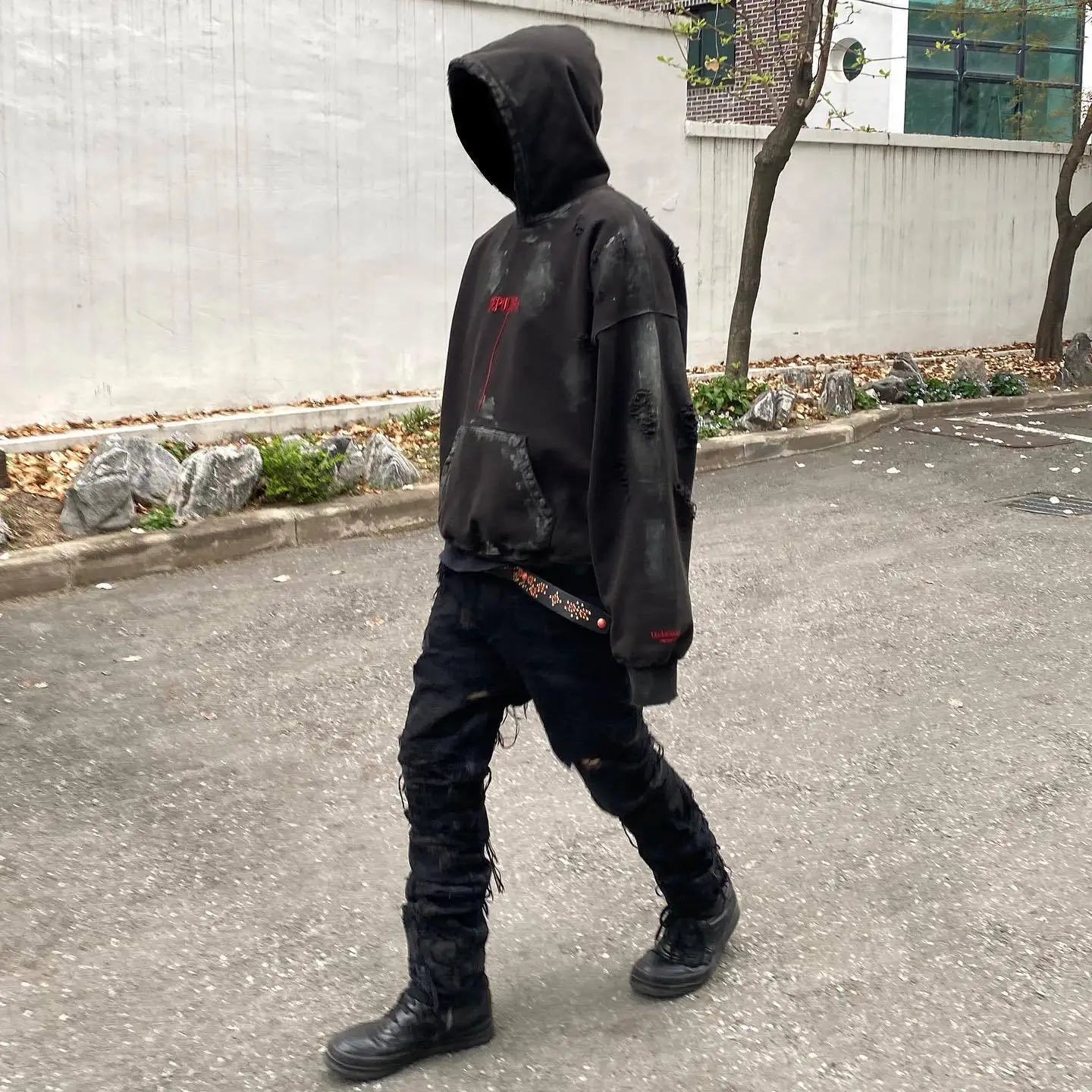 New 2023 Luxury Men UNDERMYCAR Wash Old Holes Gentleman Hoodies Hoody Hooded Sweatshirts Velvet Thicken Hip Size 1 2 3 4 #559 Street King Limited