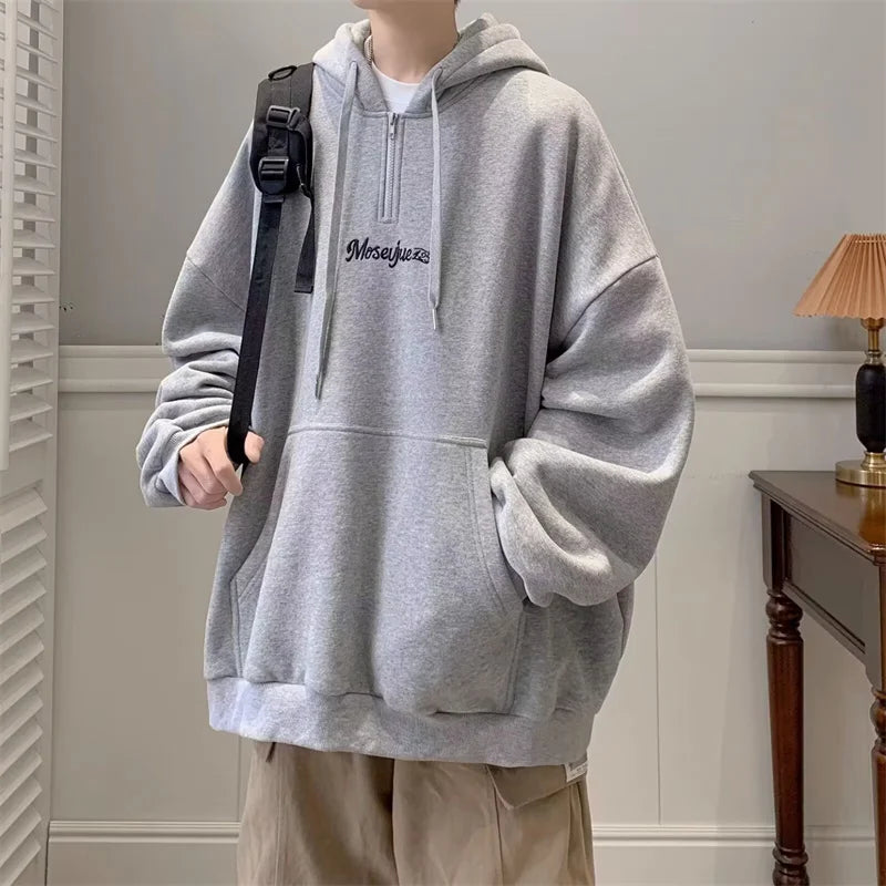 Minimalist Fall Street Hoodie Oversized Bold Fit