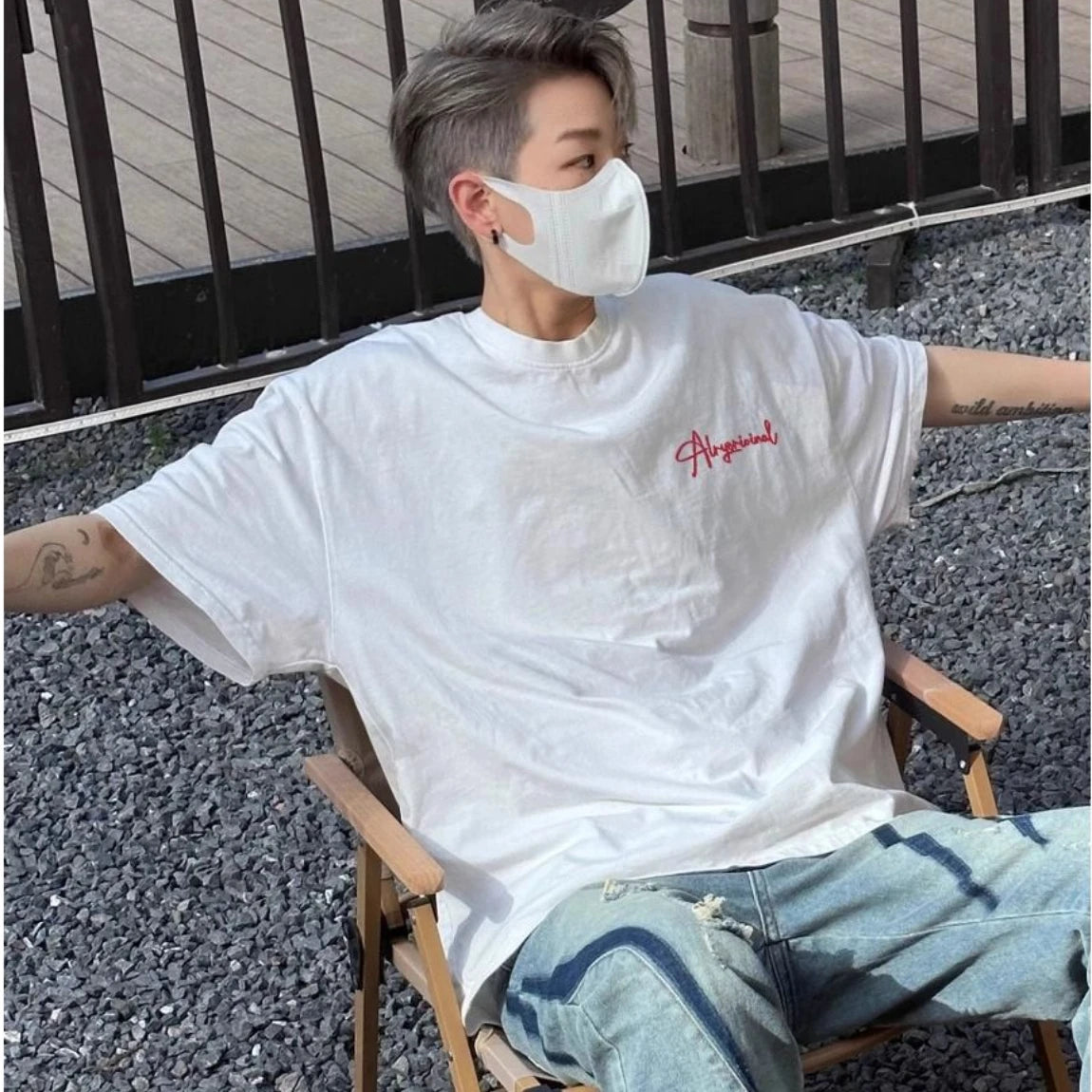 Summer Korean Boys Retro Short-sleeved T-shirt American Personality Street Y2K Hip-hop 2024 White Loose Niche Half-sleeved Top Street King Limited