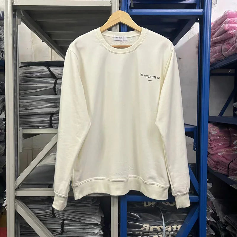Black Rice White IH NOM UH NIT Hoodies Gold Necklace Masked Men Printing Men Woman Good Quality Casual Sweatshirts Street King Limited