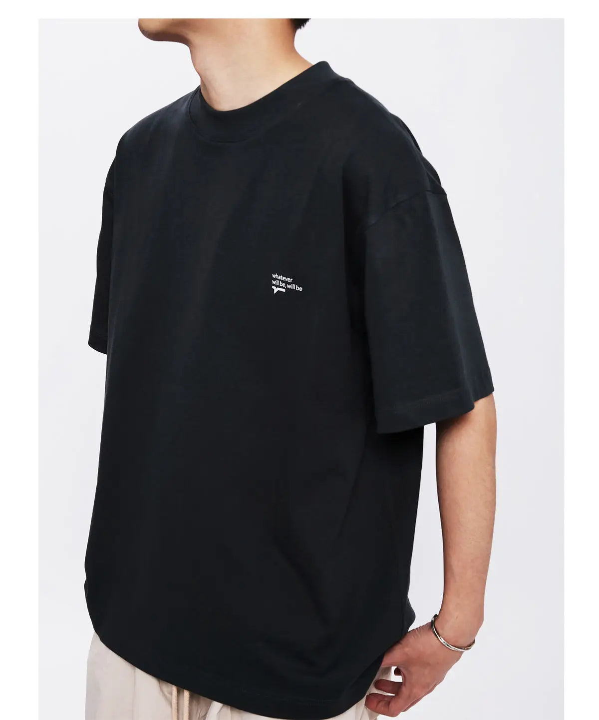 Summer Korean style loose simple short sleeved T shirt men casual y2k street solid color Harajuku round neck half sleeved top Street King Limited
