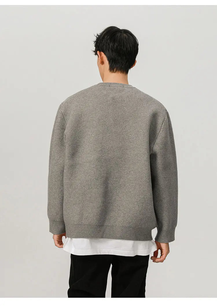 900G High Quality Thicken Baseball Cardigan Sweater Men Fashion Loose Causal Knitted Sweater Coat Cityboy Jumper Jacket Street King Limited