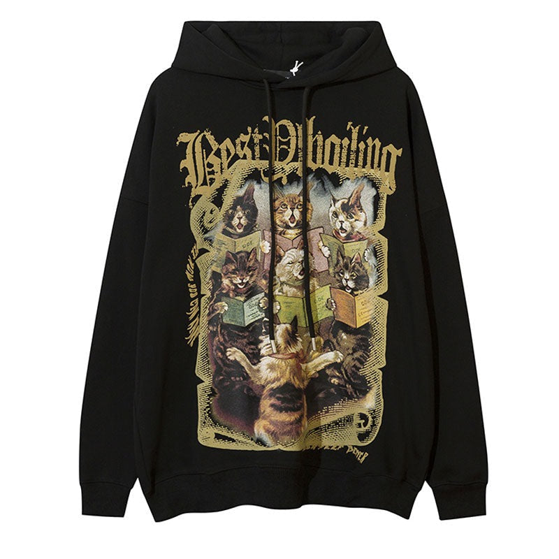 "6 Readers" Unisex Men Women Streetwear Graphic Hoodie Daulet Apparel