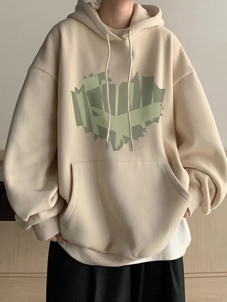 Autumn New Love Graphic Print Hoody Sweatshirts Man Hip Hop Oversized Streetwear Pullover Hoodies Y2K Vintage Casual Clothes Street King Limited