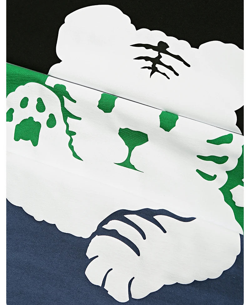 Rainbowtouches 2022 Mens T Shirts Men Tiger Print T Shirt Vintage Unisex High Street Couples Oversized Cute Pattern Men T Shirts Street King Limited